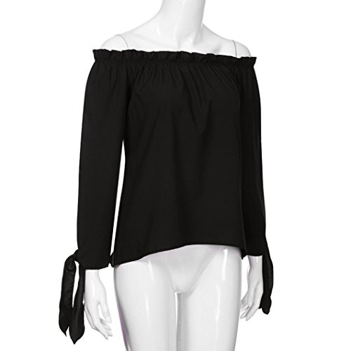 Manga del murc Mujer, Covermason Las Mujeres Batwing Manga Estrellas impresión Baggy Tops Blusa(S,Negro)