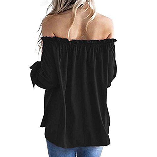 Manga del murc Mujer, Covermason Las Mujeres Batwing Manga Estrellas impresión Baggy Tops Blusa(S,Negro)