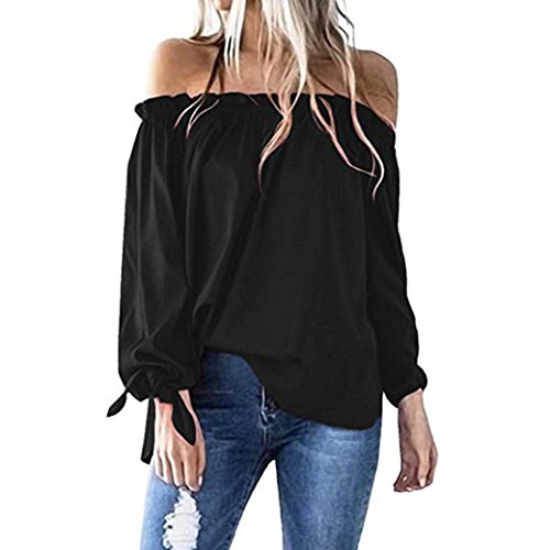 Manga del murc Mujer, Covermason Las Mujeres Batwing Manga Estrellas impresión Baggy Tops Blusa(S,Negro)