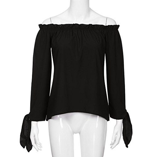 Manga del murc Mujer, Covermason Las Mujeres Batwing Manga Estrellas impresión Baggy Tops Blusa(S,Negro)