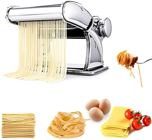 Manual WERTY robusta Pastas hechas en casa fabricante de los tallarines fabricante de todos en una configuración de 7 Espesor de Manual Fettuccine fresco espaguetis Pasta Máquinas