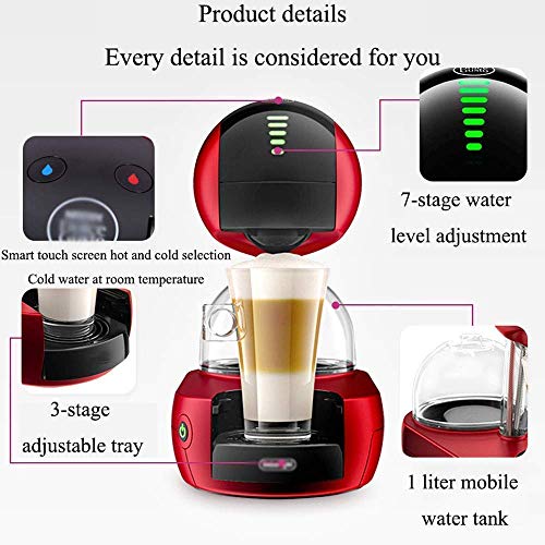 Máquina de café SluoYi, cafetera, cápsula automática, espumador de leche italiana, para el hogar, oficina, hotel, 15 bar DUZG