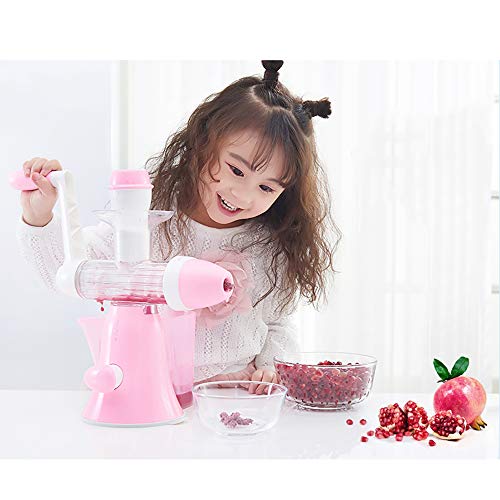 Máquina De Helado De Frutas Manivela Exprimidor Plástico Tapas Con Orificio De Llenado,Bricolaje Para Niños En Familia,Resistencia A Altas Temperaturas Lavable,Azul