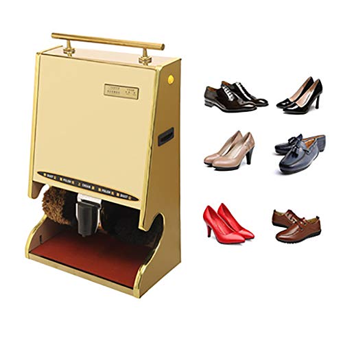 MáQuina EléCtrica para Pulir Zapatos Limpiador AutomáTico De Zapatos para Hotel Comercial con Cepillo De Zapatos, InduccióN- 7 Colores, Kit De Limpieza De Zapatos