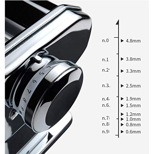 Máquina para hacer pasta Fideos fabricante de acero inoxidable manual de fideos fabricante de máquina de rodillos de espesor se puede ajustar Adecuado hecho en casa Fideos Máquina Pasta Fresca
