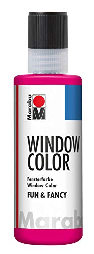 Marabu-Window Pintura (80 ml), Color Frambuesa, (4060004005)