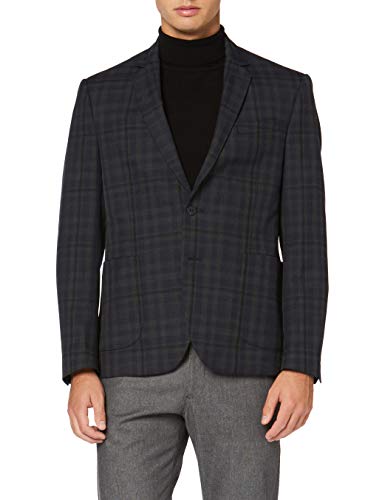 Marca Amazon - find. Americana Hombre, Negro (Graphite), 54, Label: 44