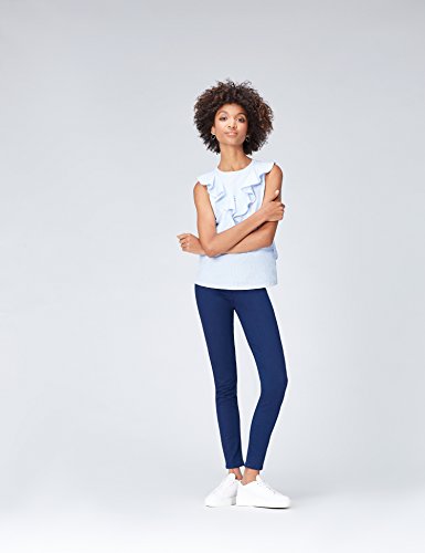 Marca Amazon - find. Jeggings para Mujer, Azul (Mid Wash), 28W / 32L, Label: 28W / 32L