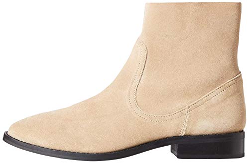 Marca Amazon - find. Unlined Suede Botines, Beige Sand, 38 EU