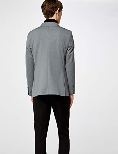 Marca Amazon - MERAKI Blazer Hombre, Gris (Grey Marl), 54, Label: 44