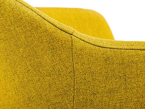 Marca Amazon - Movian Elbe - Silla de comedor, amarillo mostaza