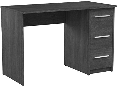 Marca Amazon - Movian Idro Modern - Escritorio con 3 cajones, 56 x 110 x 73,5 cm (gris)