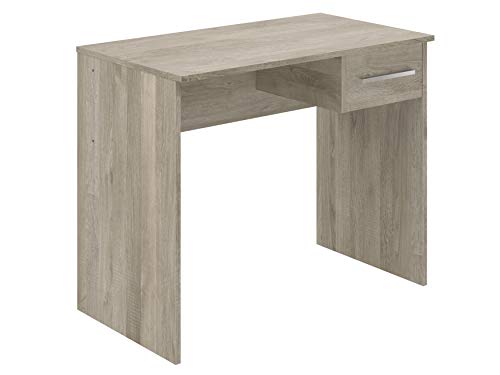 Marca Amazon - Movian Inari Modern - Escritorio con 1 cajón, 50 x 90 x 73 cm (Efecto Roble)