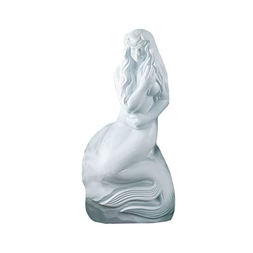 Martellato Reutilizable Sirena Escultura de Hielo Molde, Naranja/Blanco