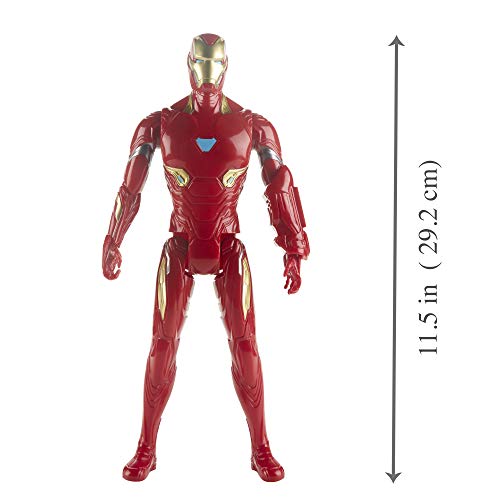 Marvel Avengers: Endgame – Iron Man Titan Hero Compatible con Power FX (Action Figure 30 cm, Power FX no Incluido)