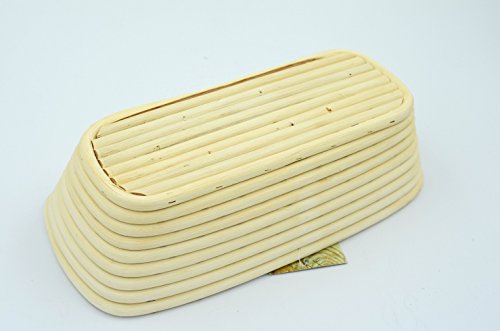 Masterproofing - Cesto Rectangular para fermentar masas (hasta 1 kg, 30 x 14,5 x 8 cm)