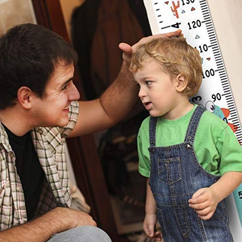 Matogle Tabla de Crecimiento Infantil Gráfica de Altura para Niños Niñas Bebés Regla Medidora Madera Animal Dinosaurio Colgar en la Pared Extraíble Decorar Dormitorio Guardería Escuela Medir Estatura