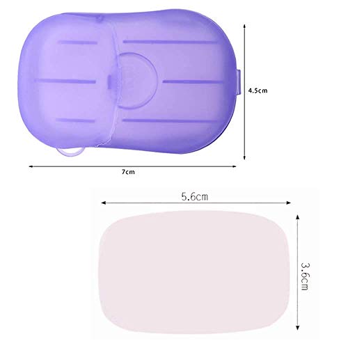 MAXGOODS, 5 cajas de jabón desechables, desechables, para lavar a mano, baño, viajes, perfumadas, para cocina, inodoro, viajes, camping, senderismo, color al azar