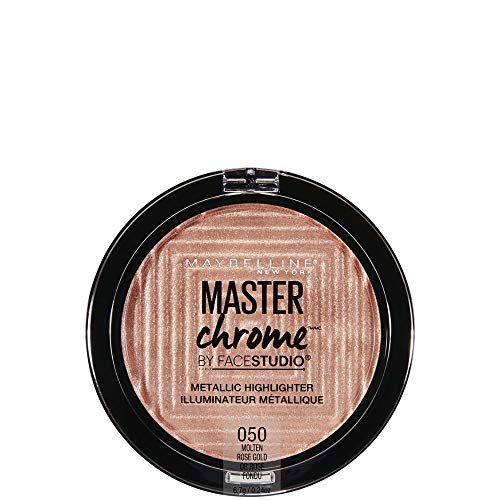 Maybelline New York Master Chrome - Polvos Iluminadores Metalizados, Tono 50 Molten Rose Gold