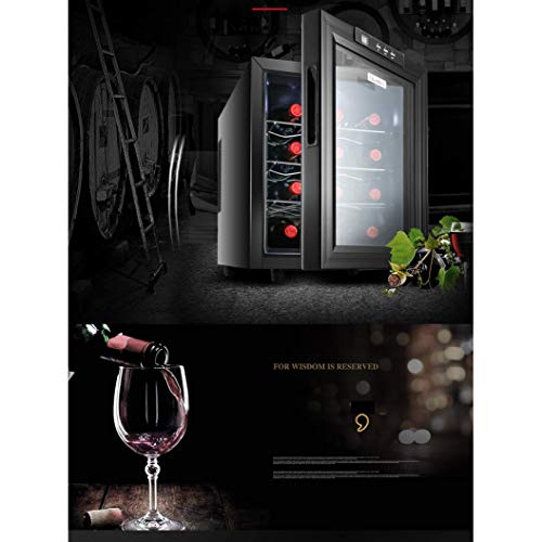 MDD Refrigerador eléctrico/Botella de refrigeración - Temperatura constante y humedad Bodega de vinos - Gabinete de enfriamiento de cigarros, refrigerador pequeño independiente para la oficina en c