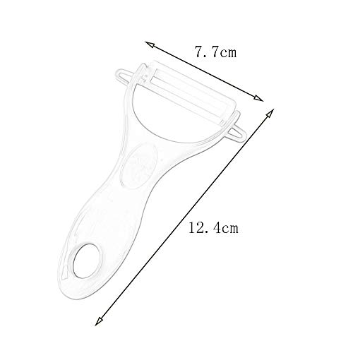 MED Cerámicos de uso doméstico de frutas pelador de frutas cuchillo Melón cuchillo multifunción cuchillo de pelado de la fruta de la cocina Y Cuchillo pelador de verduras (Color : Verde)