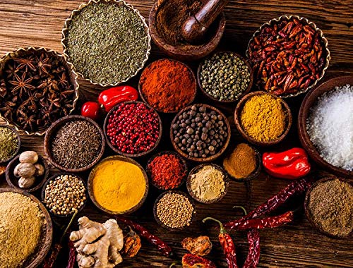 Med Cuisine "Ras El Hanout" - Sabrosa Mezcla De Especias o Condimento Para Platos Salados - Mezcla De 13 Especias - Mezcla De Especias Ras El Hanout - Mezcla Vegana Y Sin OGM