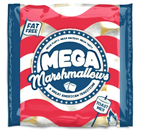 Mega Marshmallows – Extra Grande – Americano – 550 gramos – asado para hoguera de barbacoa