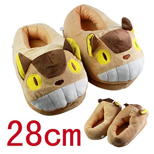 meilishop Juguetes De Peluche Dibujos Animados Mi Vecino Totoro Cat Bus Zapatillas De Felpa Zapatillas Suaves Zapatillas De Invierno De Interior para Adultos Venta Al por Menor 1 Par