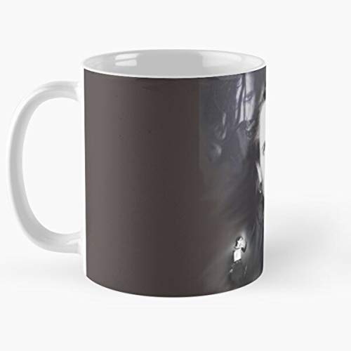 MELIBALI Rozz Cross Shadow Romeo Williams Project Christian Album Distress Ejaculation Premature Death Best Mug Tiene 11oz de Mano Hechas de cerámica de mármol Blanco