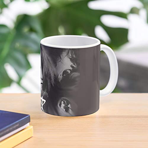 MELIBALI Rozz Cross Shadow Romeo Williams Project Christian Album Distress Ejaculation Premature Death Best Mug Tiene 11oz de Mano Hechas de cerámica de mármol Blanco