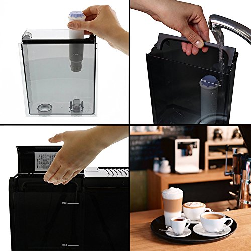 Melitta CI Touch F630-102, Cafetera Automática con Molinillo Silencioso, Sistema de Leche, Pantalla Táctil, Limpieza Automática, Personalizable, 15 Bares, Negro