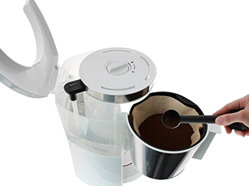 Melitta Look Cafétera de Goteo, 1000 W, 1.25 litros, plástico, Blanco