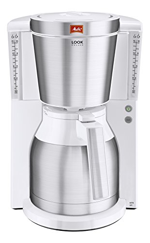 Melitta Look Cafétera de Goteo, 1000 W, 1.25 litros, plástico, Blanco