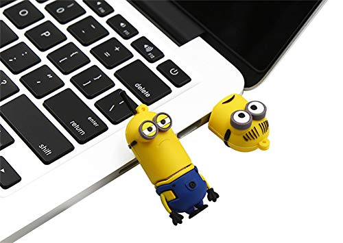 Memorias USB Flash Drive Pen Memory Sticks USB 2.0 Caricatura Minions Venta al por Mayor Disco U Creativo Llavero transmisión de Datos portátil de Alta Velocidad (32GB,D 8pcs)