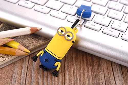 Memorias USB Flash Drive Pen Memory Sticks USB 2.0 Caricatura Minions Venta al por Mayor Disco U Creativo Llavero transmisión de Datos portátil de Alta Velocidad (32GB,D 8pcs)