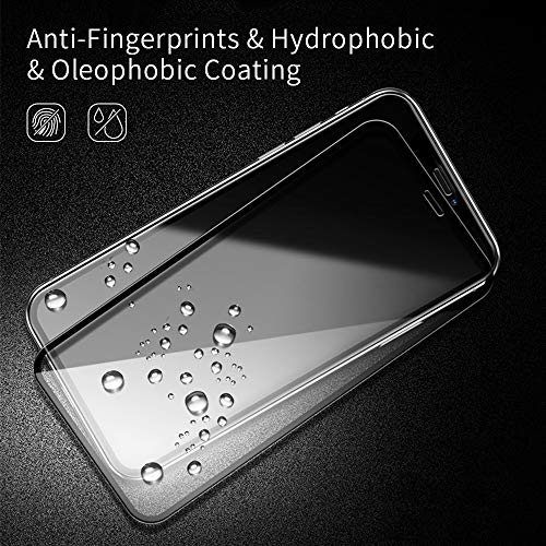 memumi Protector de Pantalla para iPhone XS MAX Cristal Vidrio Templado [Herramienta de Instalación] 9H Dureza [Cobertura Completa] [Anti-Golpe ] [Anti-Huellas] XS MAX 6.5'' 2018