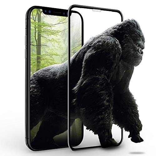 memumi Protector de Pantalla para iPhone XS MAX Cristal Vidrio Templado [Herramienta de Instalación] 9H Dureza [Cobertura Completa] [Anti-Golpe ] [Anti-Huellas] XS MAX 6.5'' 2018