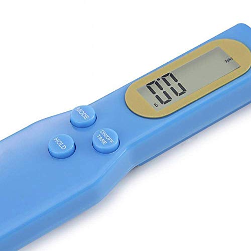 Mengshen Cuchara Bascula Cocina portátil Báscula de hogar y cocina de alta precisión 1.1 lb / 500 g (0.1 g) precisa LCD electrónico Herramientas de pesaje de medición digital Accesorios de cocina Azul