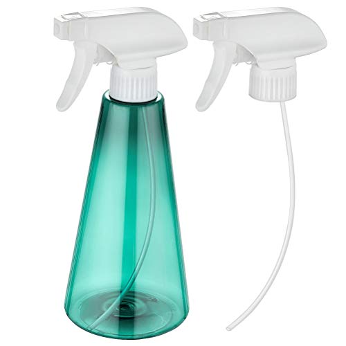 Merkts - Botella de spray vacía, 500 ml, dispensador de plástico multifuncional con 2 asas de pulverización, para el hogar, jardín, gel de ducha, gel para el cuidado del cabello