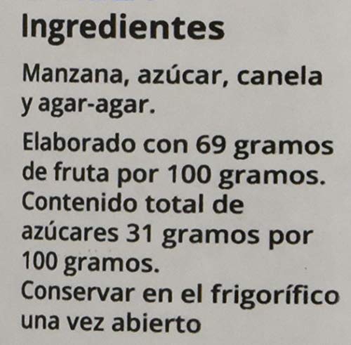 Mermeladas Don Ramiro - Mermelada Artesana Casera de Manzana con Canela - Elaborada sin Conservantes, ni Colorantes - Apta para Personas Alérgicas al Gluten - 250 gr