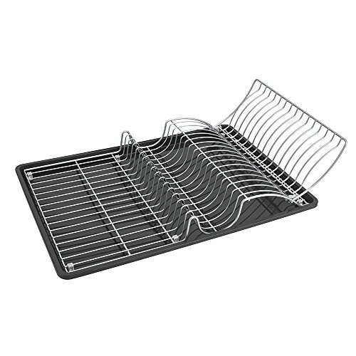 Metaltex Wingtex - Escurreplatos abatible con Bandeja, 10 x 31 x 45 cm