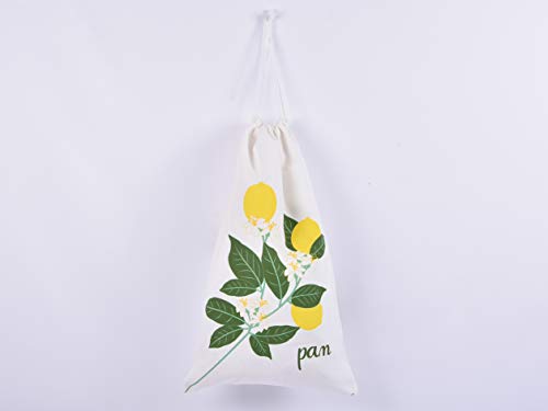 MI CASA 8435223089594 Bolsa DE Pan Lemon 55X32CM, 100% algodón, Unico, 55X32