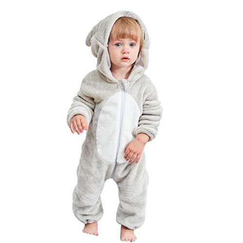 MICHLEY Bebé Ropa Niños Niñas Pijama Disfraces Primavera Franela Traje Animales Pelele laosh-80cm