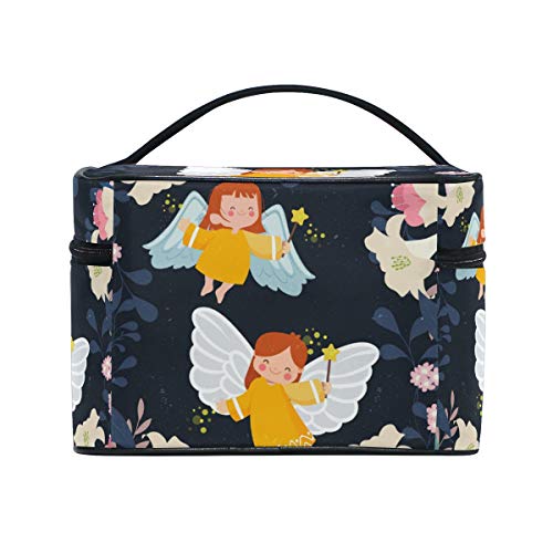 Miel De Abeja Angel Bolsa Mochila de Maquillaje Almacenamiento Organizador de Cosméticos Portátil Estuche para Mujeres Señoras Niñas