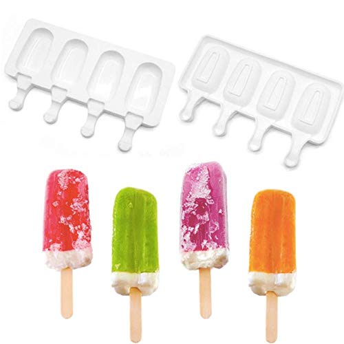 Mini Moldes De Helado De Silicona Moldes De Cubitos De Hielo Congelado De 4 Celdas Moldes De Bricolaje Moldes De Postre Bandeja Molde De Paletas, España