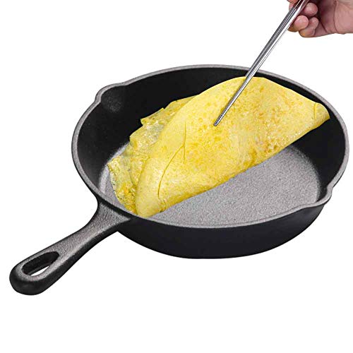 Mini sartén de hierro fundido antiadherente, cacerolas pequeñas para huevos, sartén con asa, para cocina de inducción, huevos, panqueques, cacerola mini