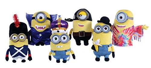 MINION PELUCHE DISFRAZADO DE NAPOLEON OJOS DE PLASTICO CALIDAD SUPER SOFT 30CM - PERSONAJES VESTIDOS PELICULA 2015 "LOS MINIONS" (GRU, MI VILLANO FAVORITO)