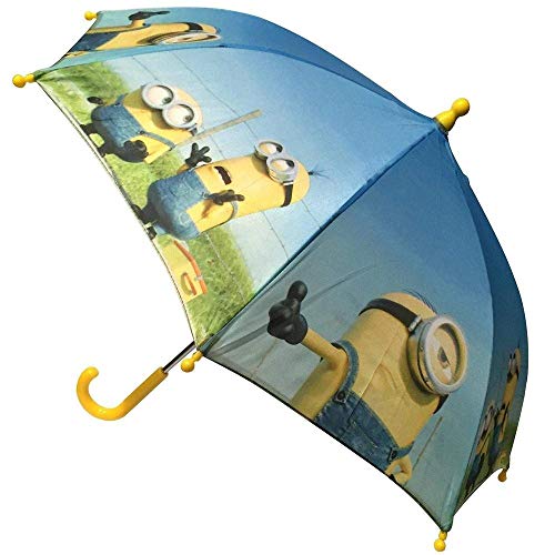 Minions Paraguas Infantil 38/8 Man de Paraguas Clásico, 80 cm, Multicolor