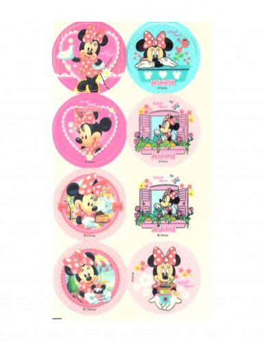 Minnie mouse Cupcake Topper comestible discos Pack de 16