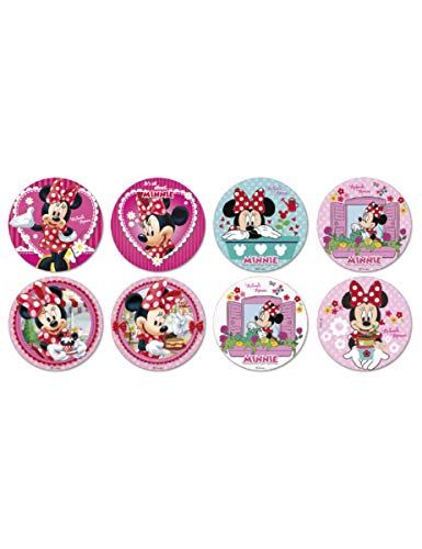 Minnie mouse Cupcake Topper comestible discos Pack de 16